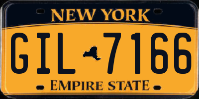 NY license plate GIL7166