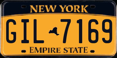 NY license plate GIL7169