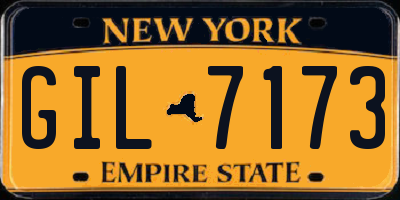 NY license plate GIL7173