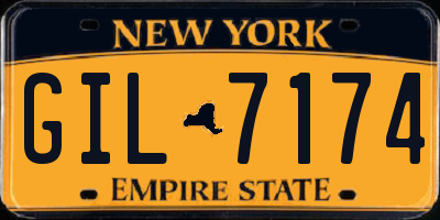NY license plate GIL7174