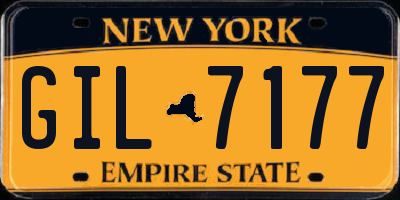 NY license plate GIL7177