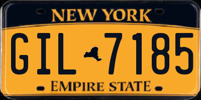 NY license plate GIL7185