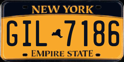 NY license plate GIL7186