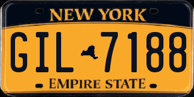 NY license plate GIL7188