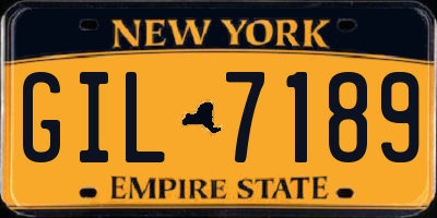 NY license plate GIL7189