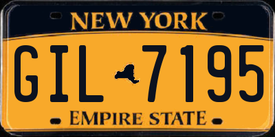 NY license plate GIL7195