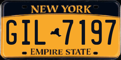 NY license plate GIL7197