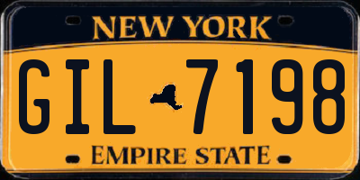 NY license plate GIL7198