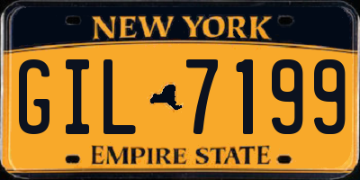 NY license plate GIL7199