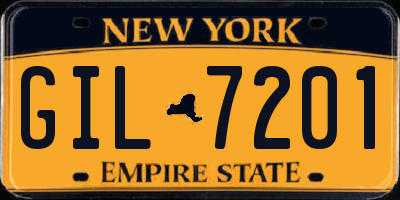 NY license plate GIL7201
