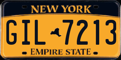 NY license plate GIL7213