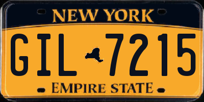 NY license plate GIL7215