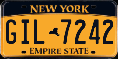 NY license plate GIL7242