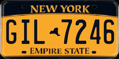 NY license plate GIL7246