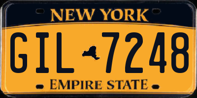 NY license plate GIL7248