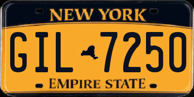 NY license plate GIL7250