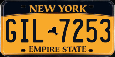 NY license plate GIL7253