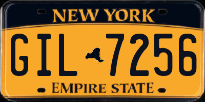 NY license plate GIL7256