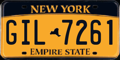 NY license plate GIL7261