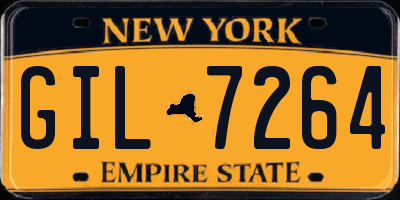 NY license plate GIL7264
