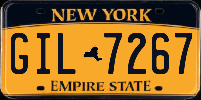 NY license plate GIL7267