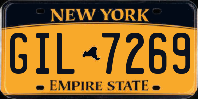 NY license plate GIL7269