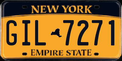 NY license plate GIL7271