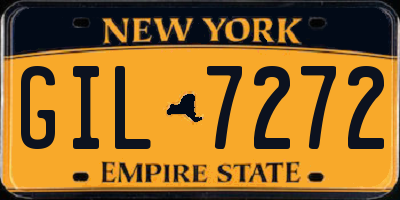 NY license plate GIL7272