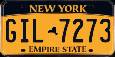 NY license plate GIL7273