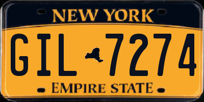 NY license plate GIL7274