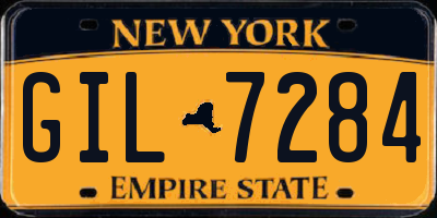 NY license plate GIL7284