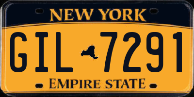 NY license plate GIL7291