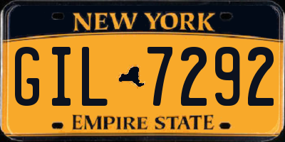 NY license plate GIL7292
