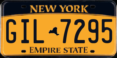 NY license plate GIL7295
