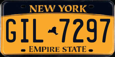 NY license plate GIL7297