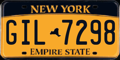 NY license plate GIL7298