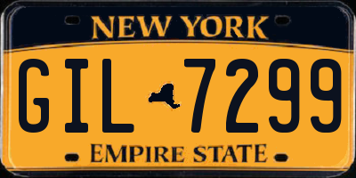 NY license plate GIL7299