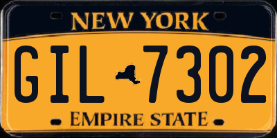 NY license plate GIL7302