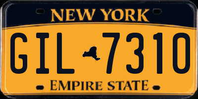NY license plate GIL7310