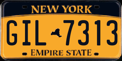 NY license plate GIL7313