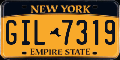 NY license plate GIL7319