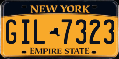 NY license plate GIL7323