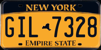 NY license plate GIL7328