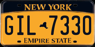 NY license plate GIL7330