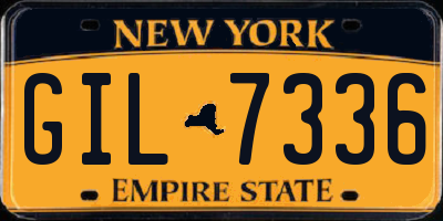 NY license plate GIL7336