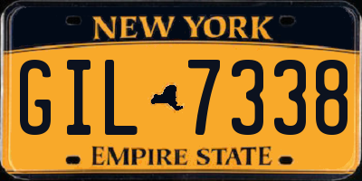 NY license plate GIL7338