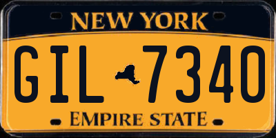 NY license plate GIL7340