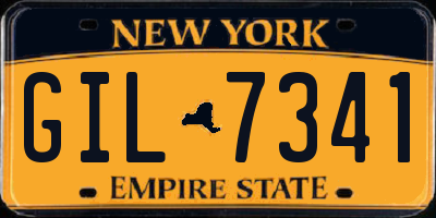 NY license plate GIL7341