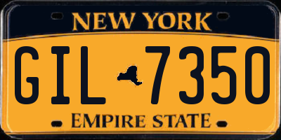 NY license plate GIL7350