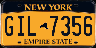 NY license plate GIL7356